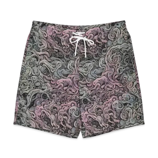 Pastel Vortex on a Men's Board Shorts
