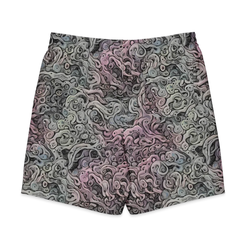 Pastel Vortex on Men's Board Shorts — Back