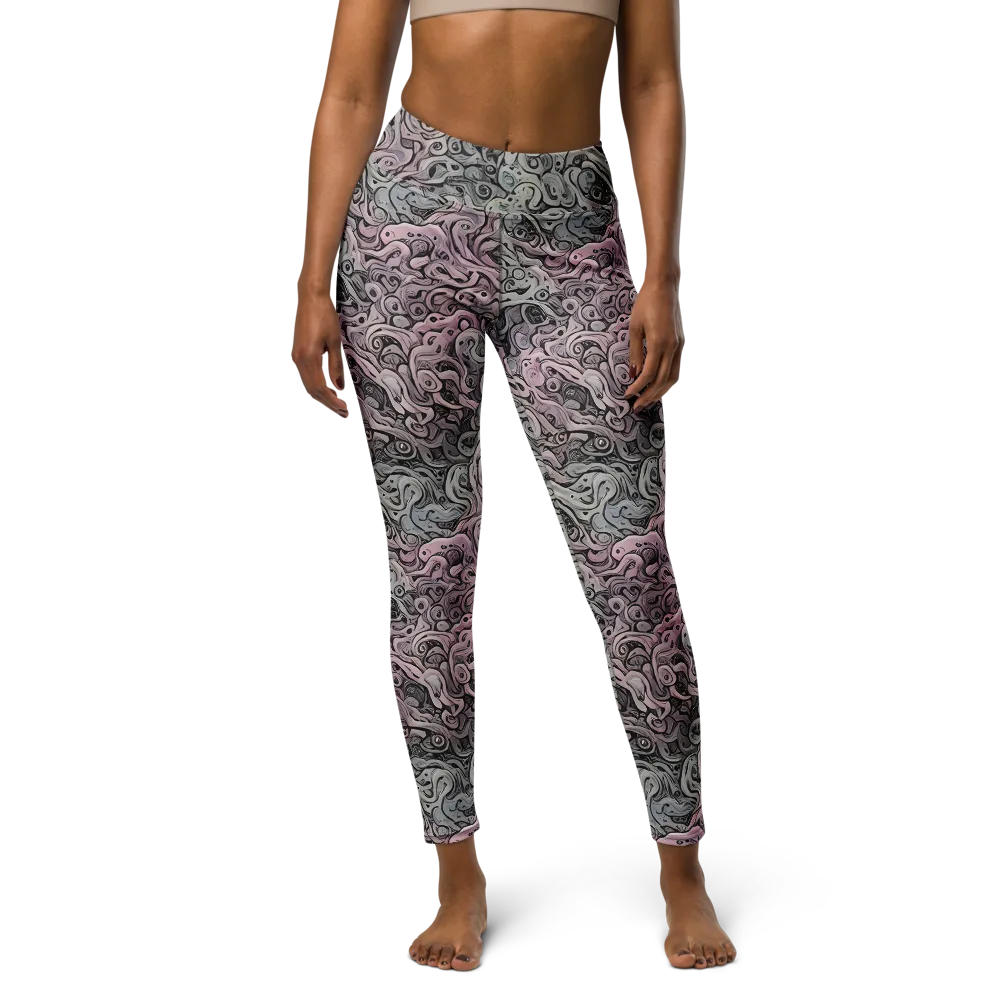 Pastel Vortex on Yoga Leggings — Front