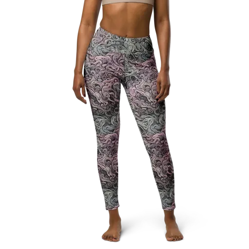 Pastel Vortex on a Yoga Leggings
