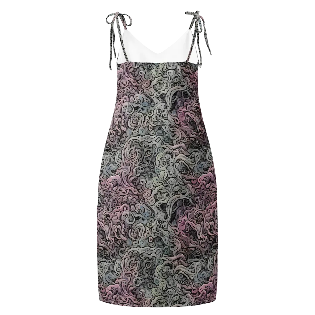 Pastel Vortex on Slip Dress — Back
