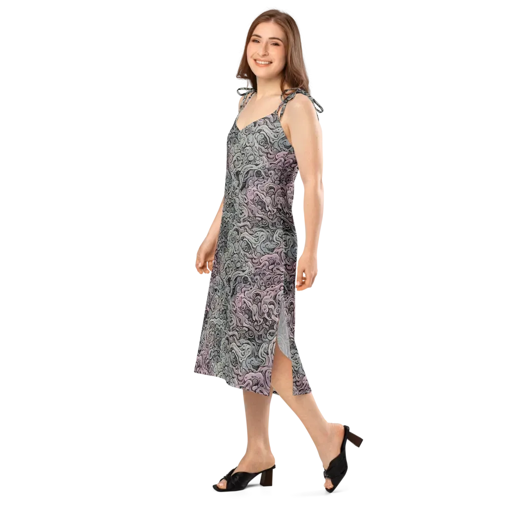 Pastel Vortex on Slip Dress — Left Front