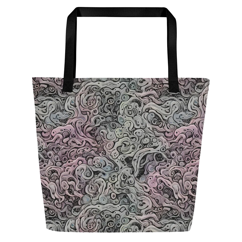 Pastel Vortex on Large Tote Bag W/ Pocket — Front