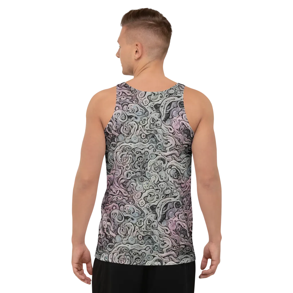 Pastel Vortex on Men's Tank Top — Back