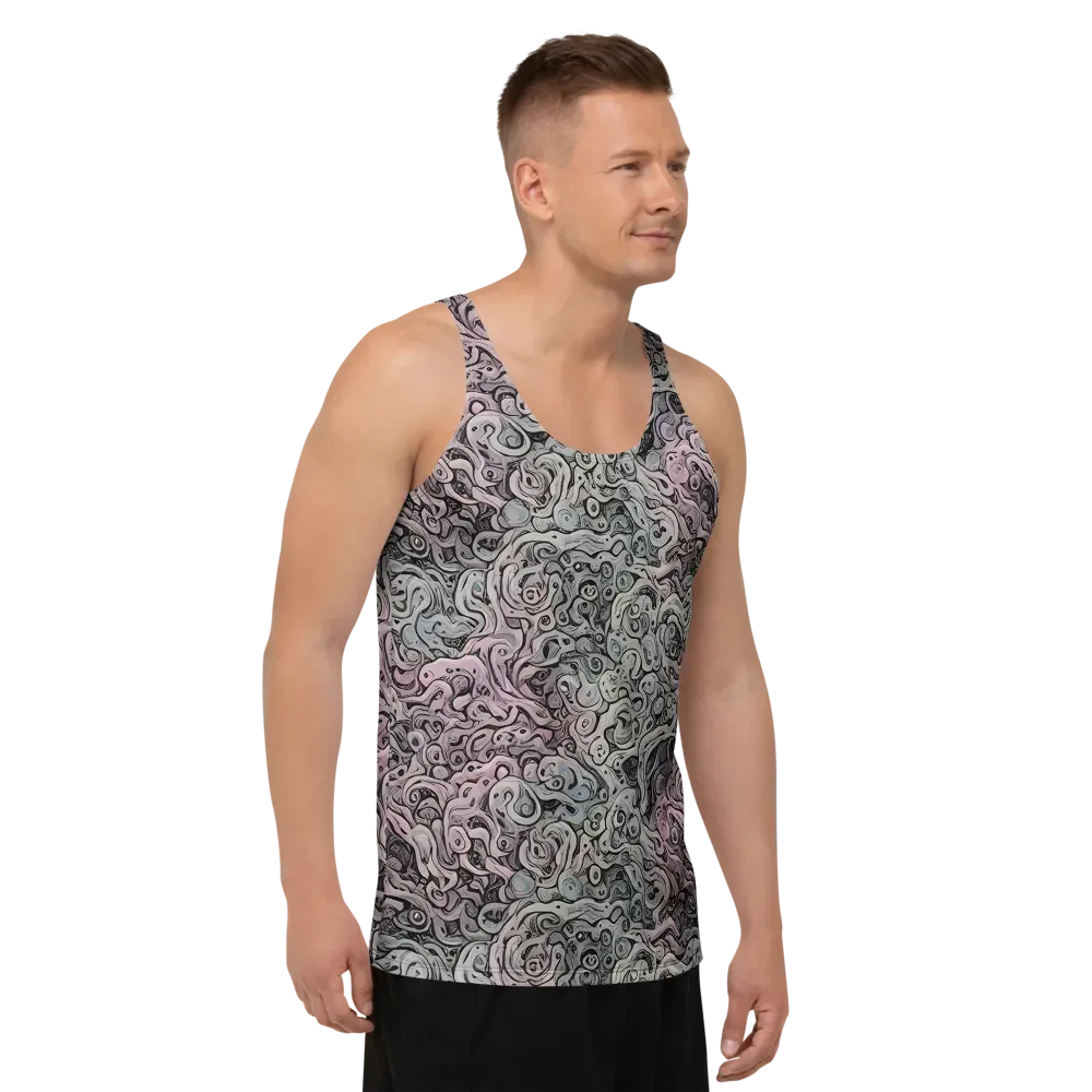 Pastel Vortex on Men's Tank Top — Right Front