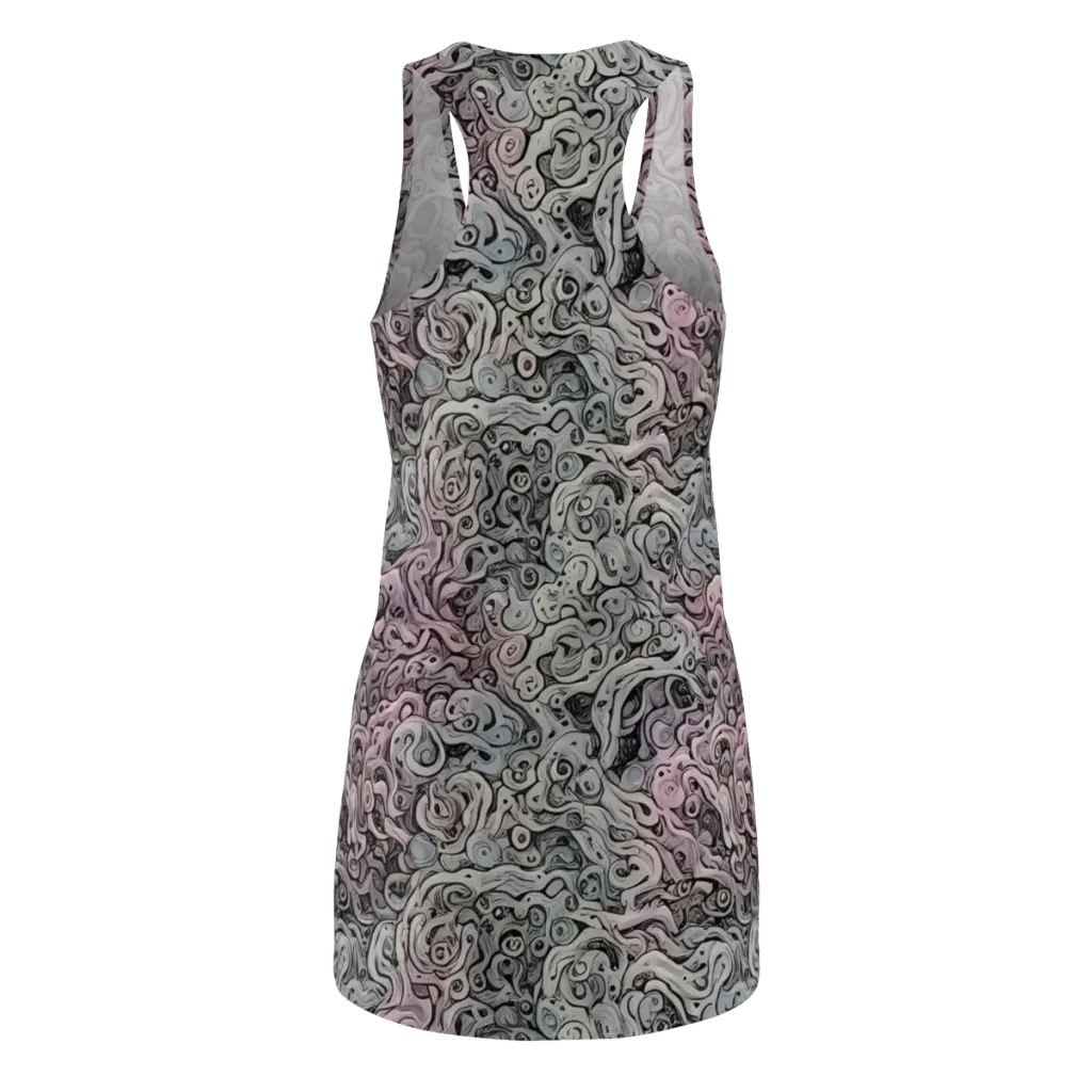 Pastel Vortex on Racerback Dress — Back
