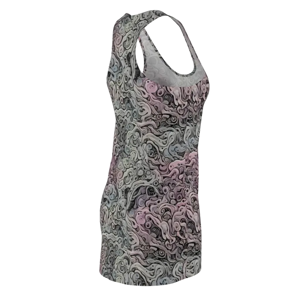 Pastel Vortex on Racerback Dress — Back Side