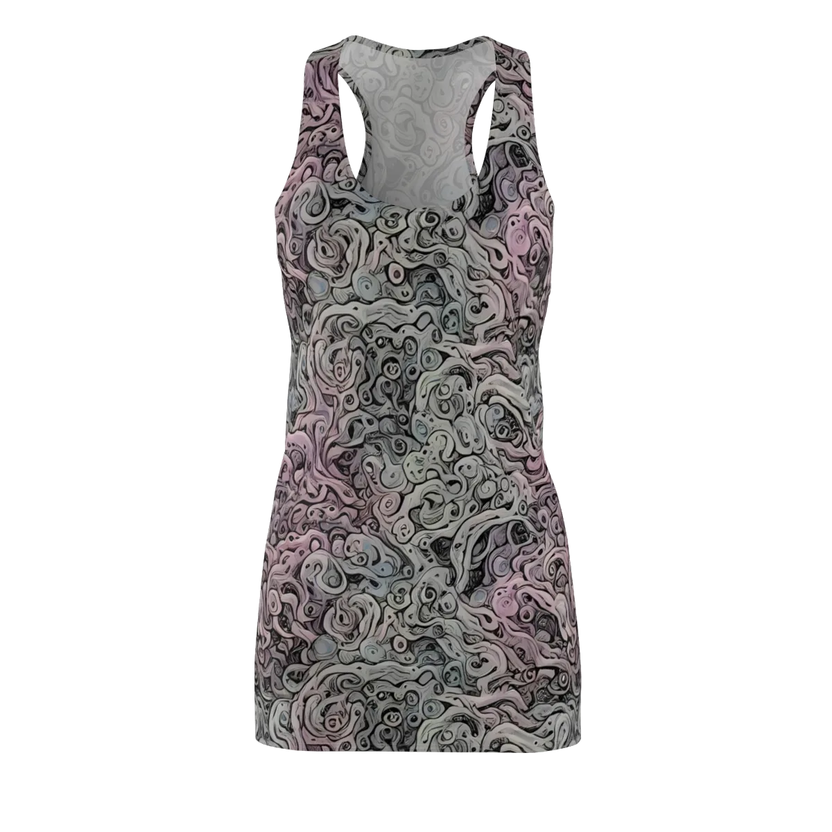 Pastel Vortex on Racerback Dress — Front