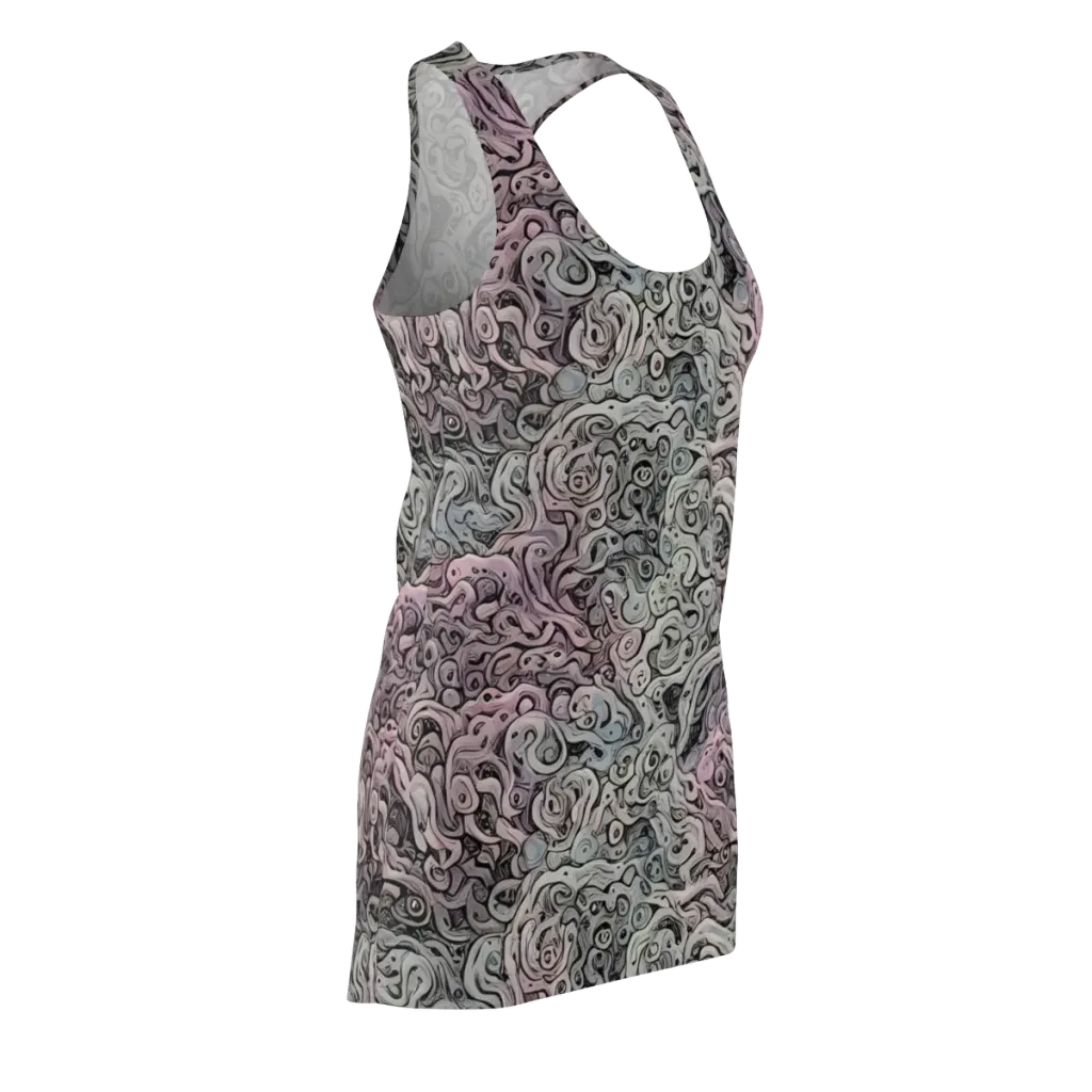 Pastel Vortex on Racerback Dress — Front Side