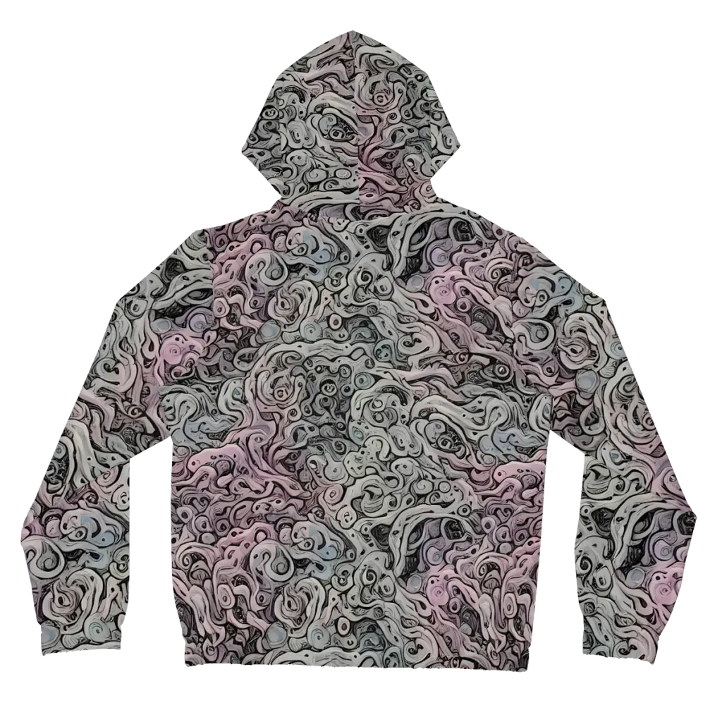 Pastel Vortex on Women's Full-Zip Hoodie — Back
