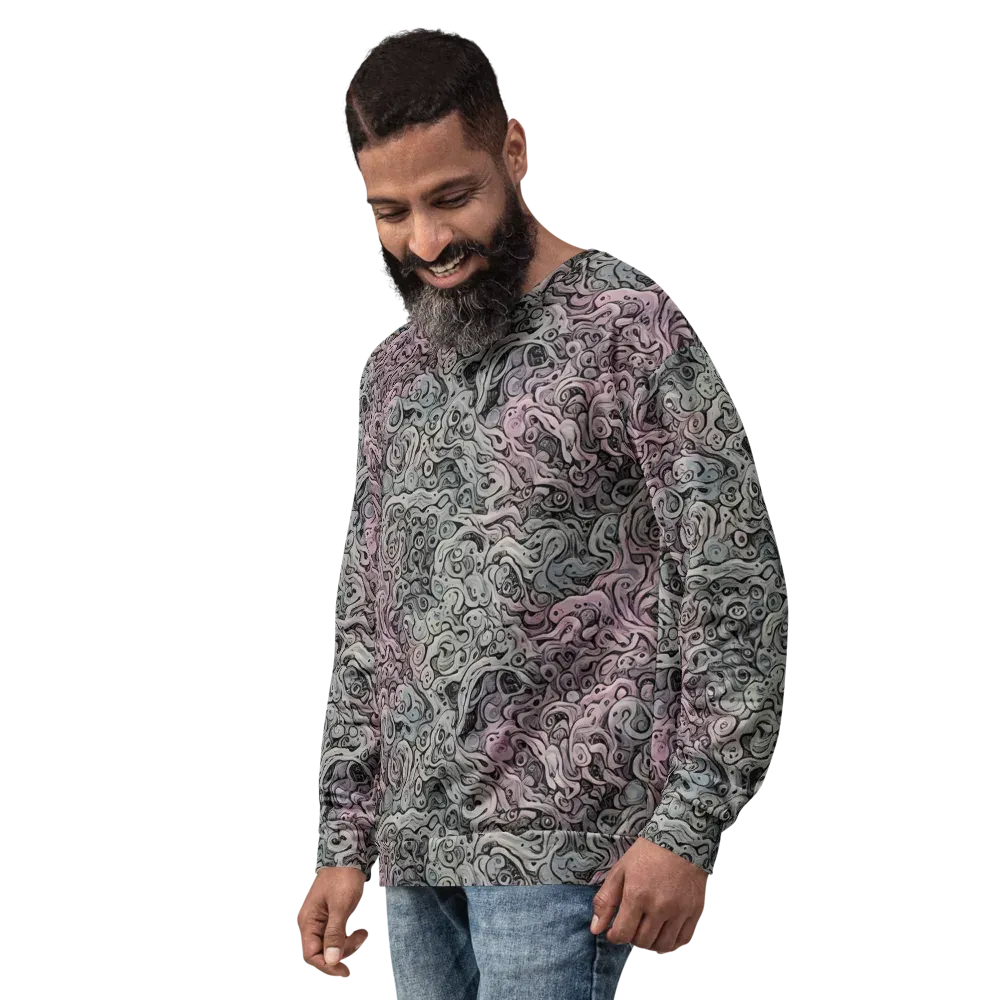 Pastel Vortex on Sweatshirt — Left Front