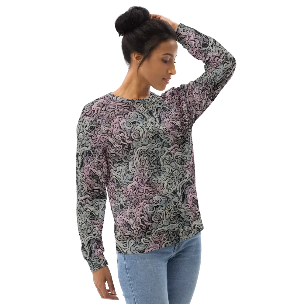 Pastel Vortex on Sweatshirt — Right Front
