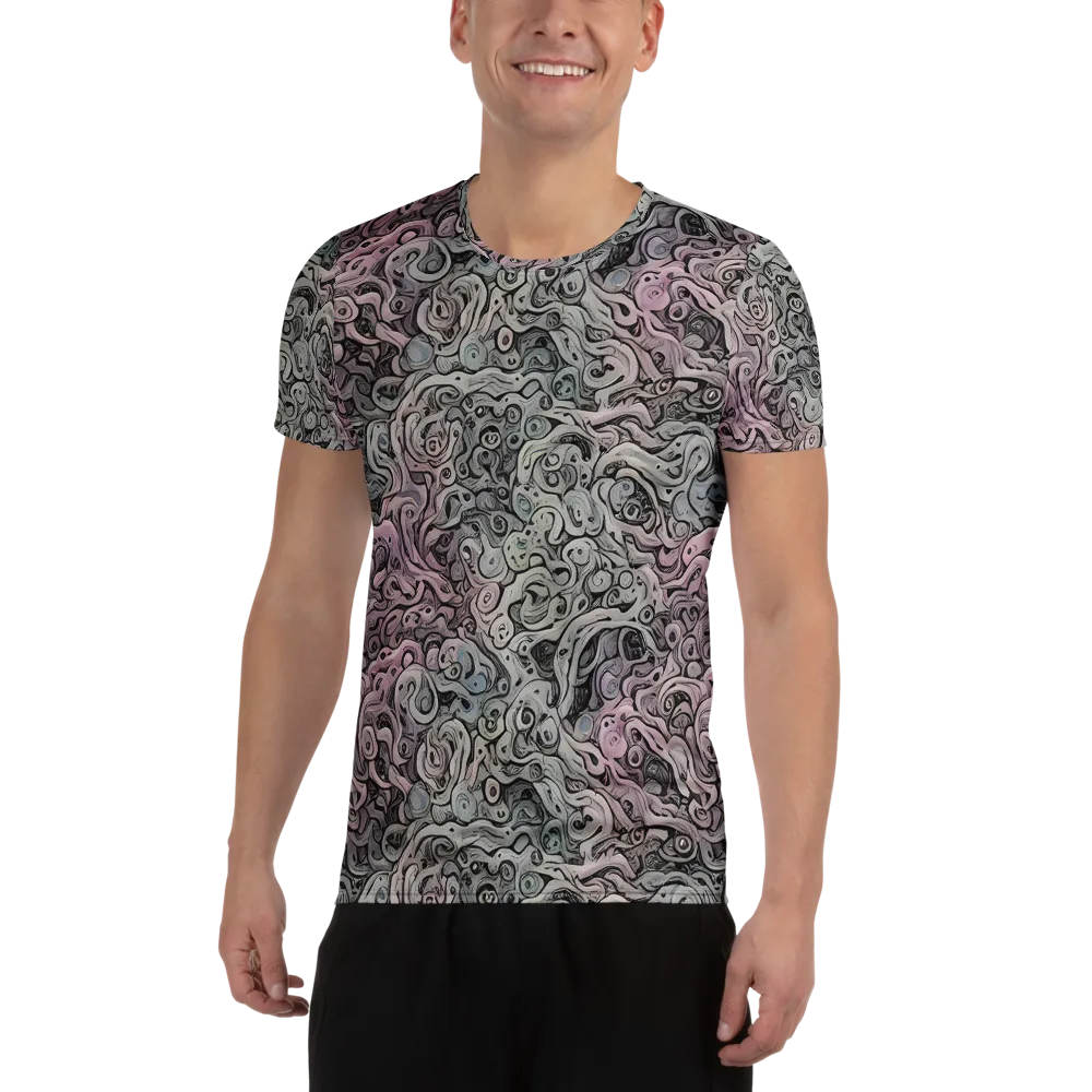 Pastel Vortex on Men's Athletic T-Shirt — Front