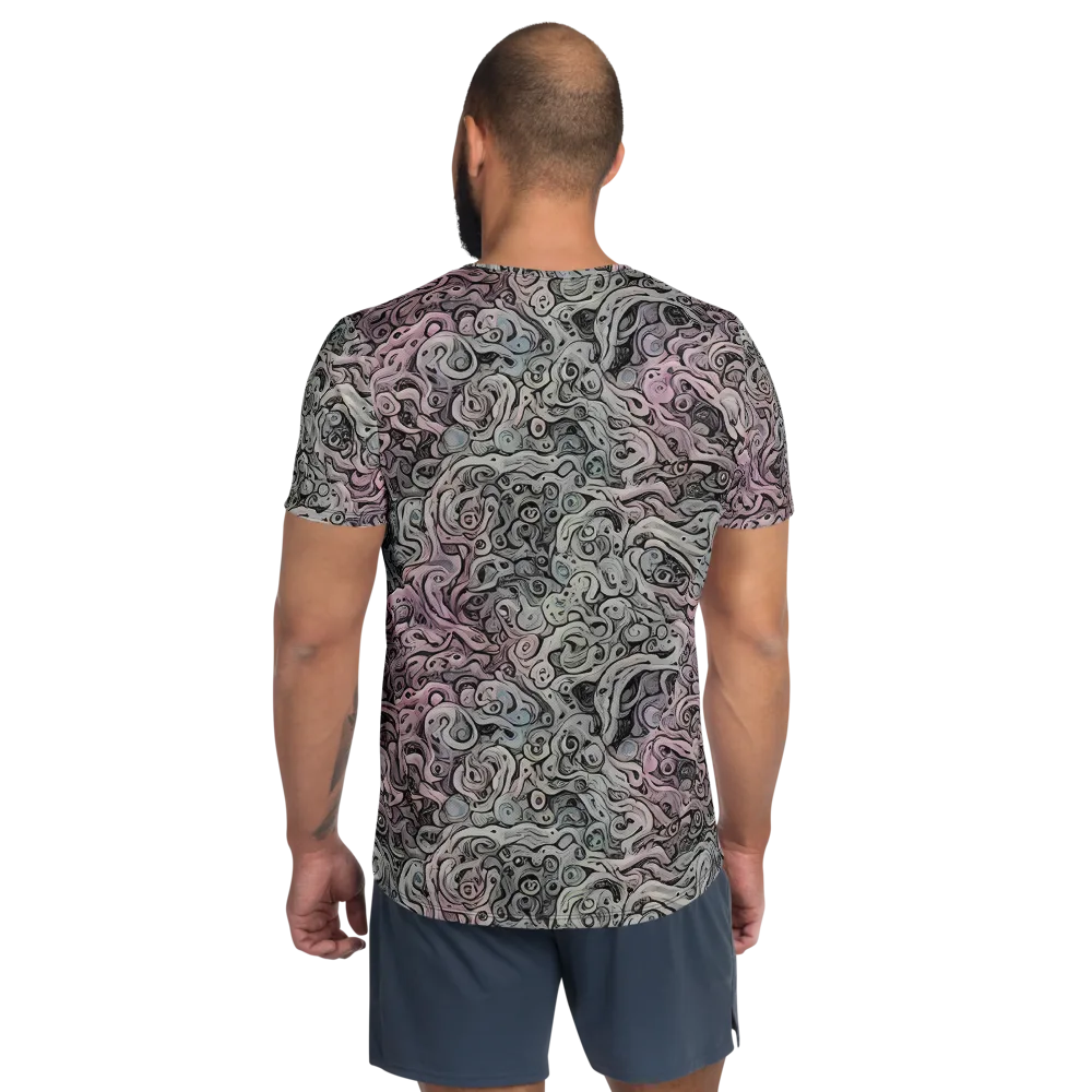 Pastel Vortex on Men's Athletic T-Shirt — Back