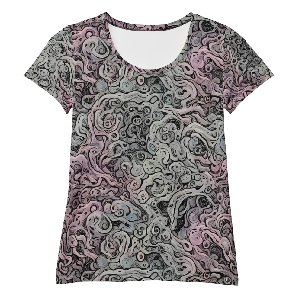 Pastel Vortex on Women's Athletic T-Shirt — Front