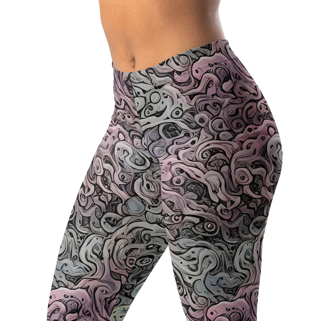 Pastel Vortex on Leggings — Left Front