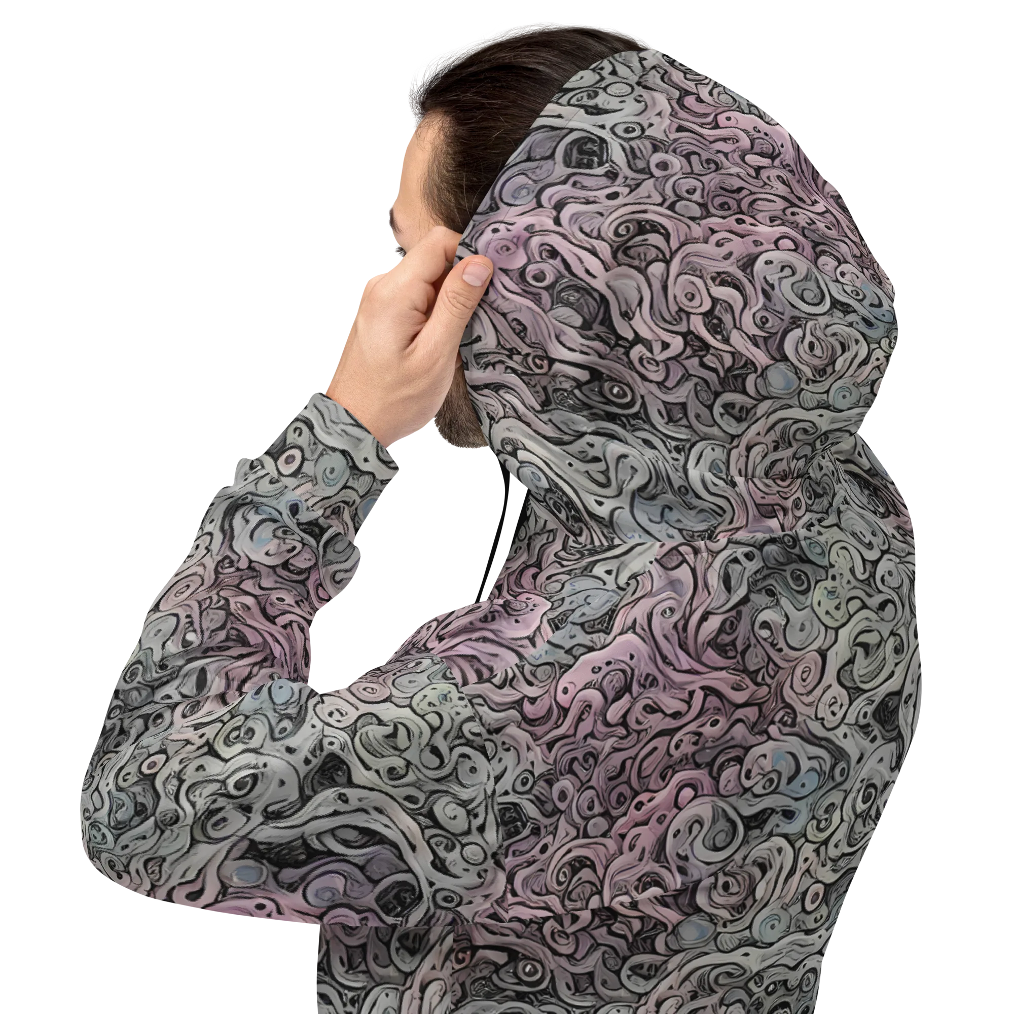 Pastel Vortex on Hoodie — Back