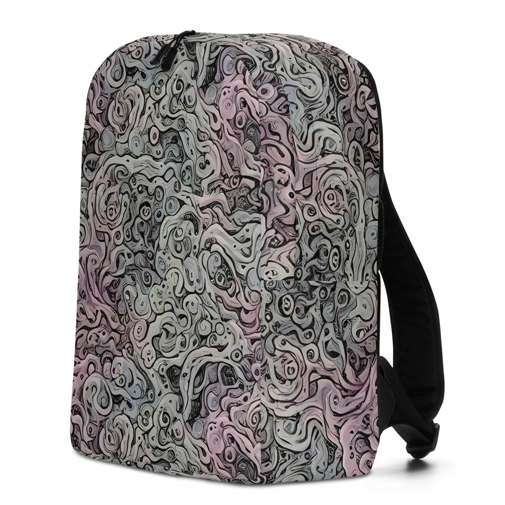 Pastel Vortex on Minimalist Backpack — Left