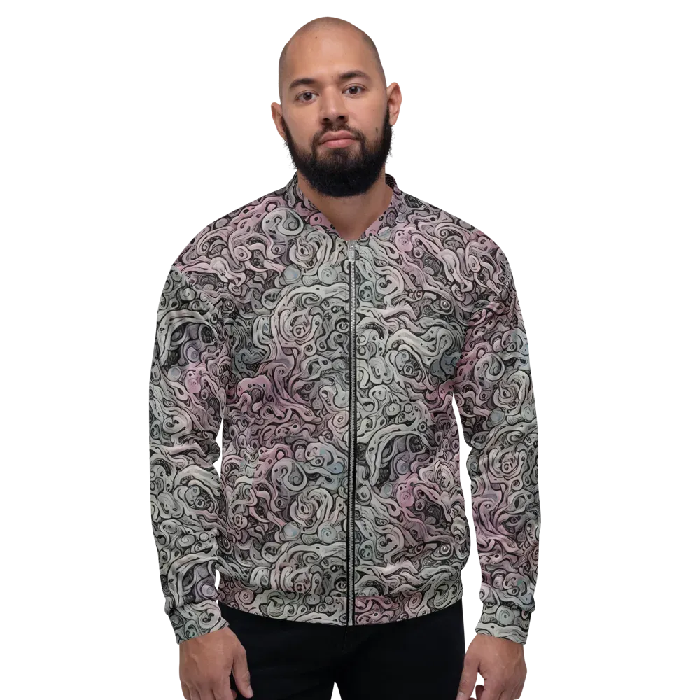 Pastel Vortex on Bomber Jacket — Front