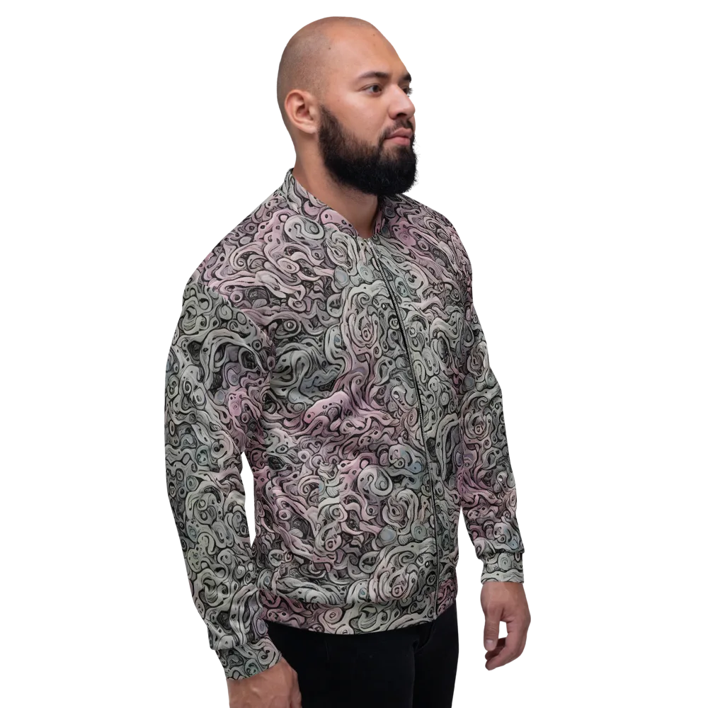 Pastel Vortex on Bomber Jacket — Right