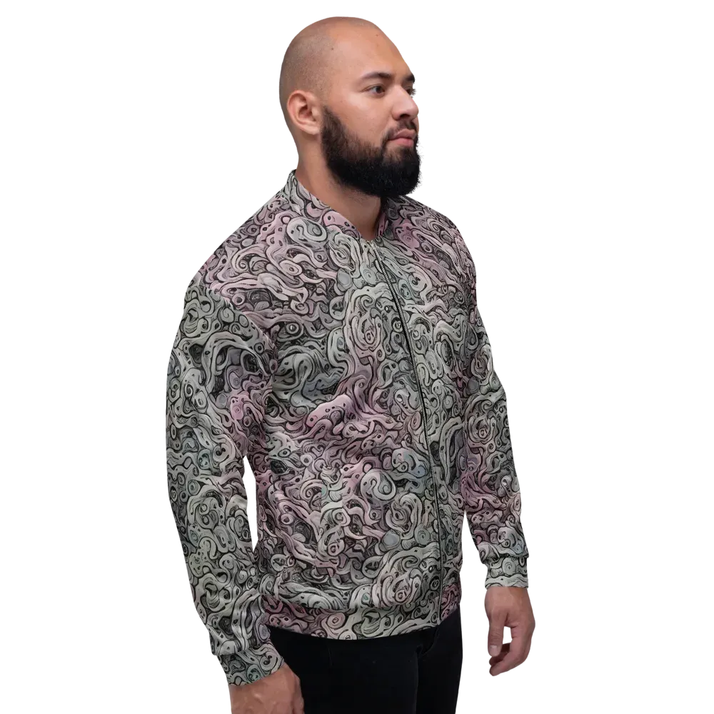 Pastel Vortex on Bomber Jacket — Right