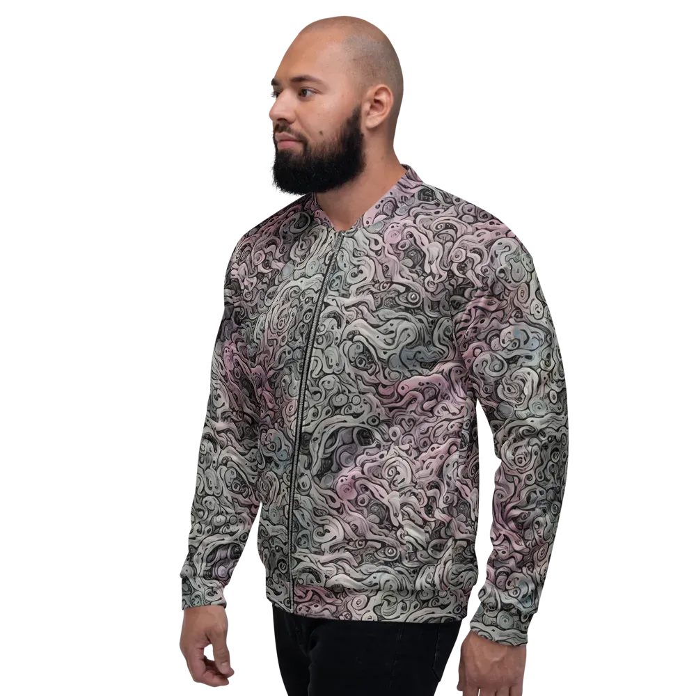 Pastel Vortex on Bomber Jacket — Left