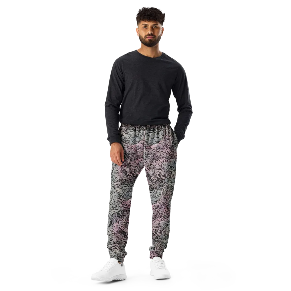 Pastel Vortex on Men's Joggers — Front