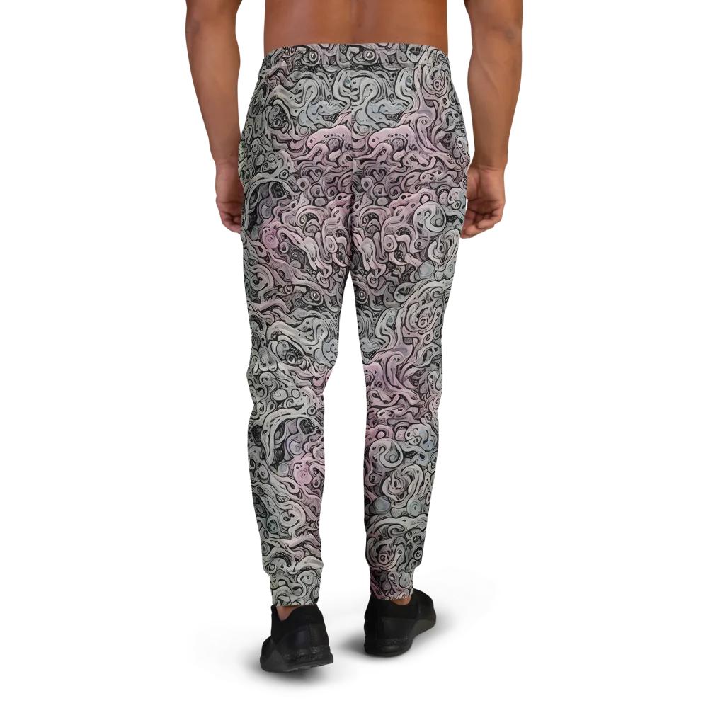 Pastel Vortex on Men's Joggers — Back