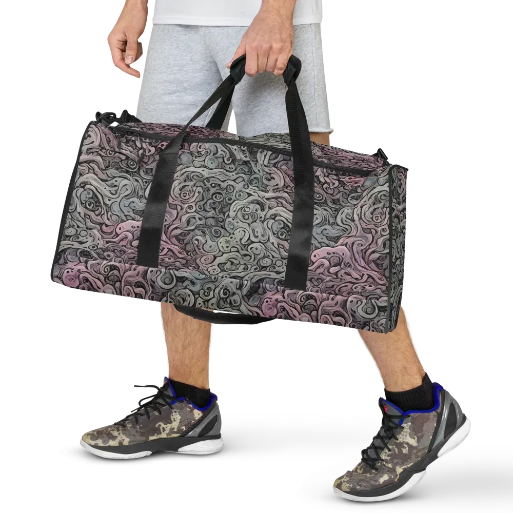 Pastel Vortex on Duffle Bag — Front