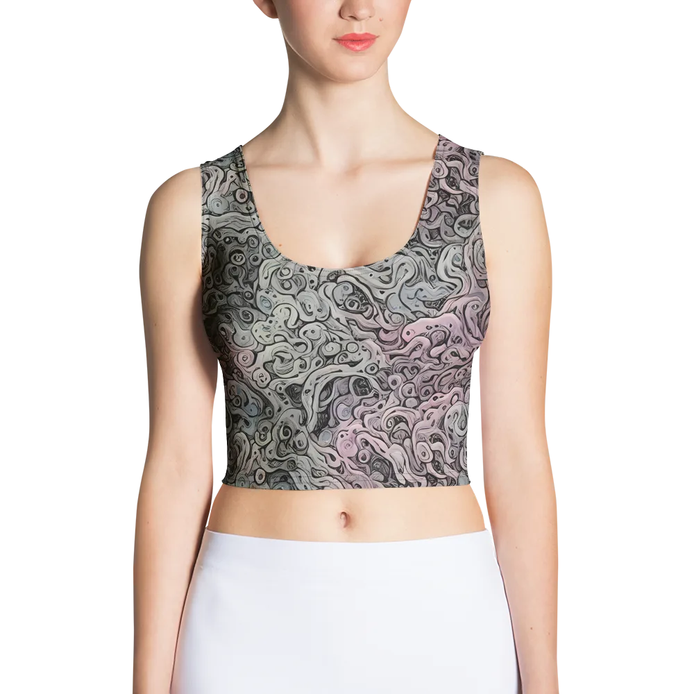 Pastel Vortex on Crop Top — Front