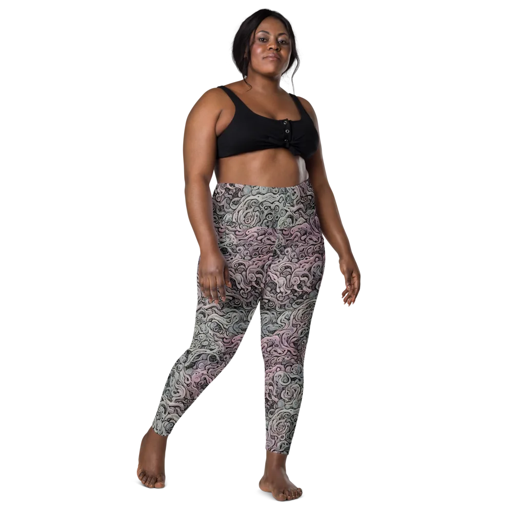 Pastel Vortex on Leggings with Pockets — Front