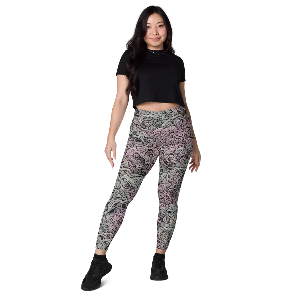 Pastel Vortex on Leggings with Pockets — Front