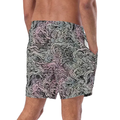 Pastel Vortex on a Swim Trunks