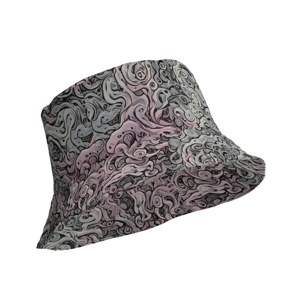 Pastel Vortex on Reversible Bucket Hat — Product details Outside