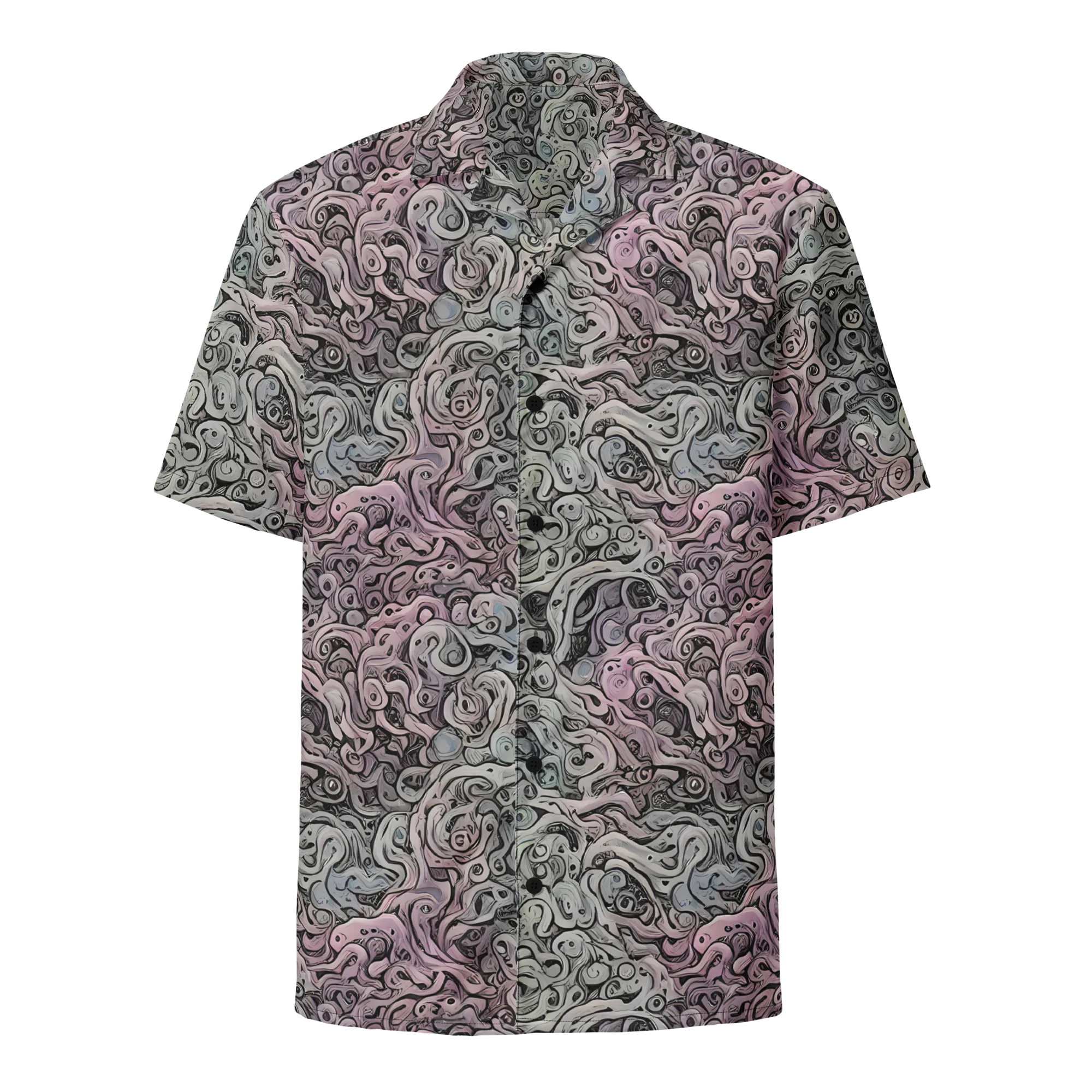 Pastel Vortex on Button Shirt — Front