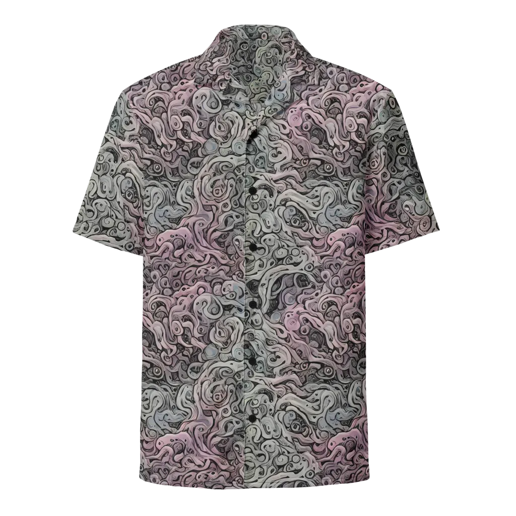 Pastel Vortex on Button Shirt — Front