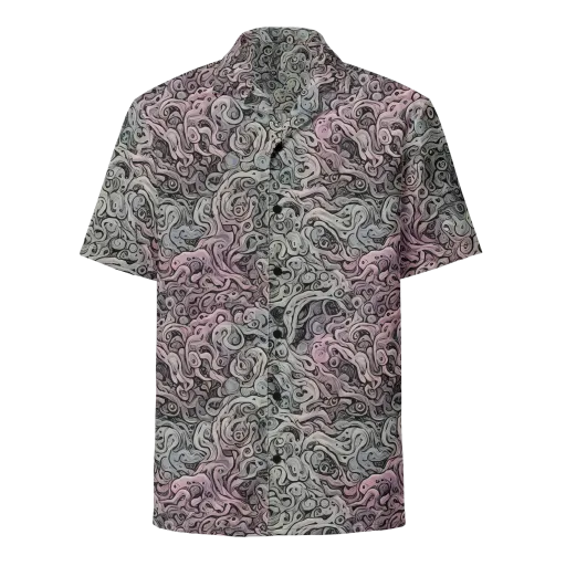 Pastel Vortex on a Button Shirt