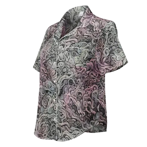 Pastel Vortex on a Women's Short Sleeve Pajama Top