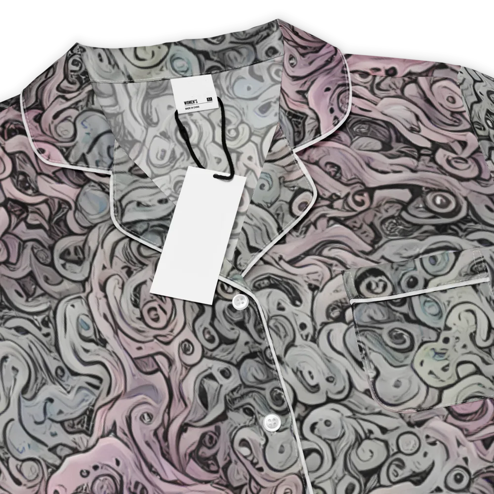 Pastel Vortex on Women's Short Sleeve Pajama Top — Product details