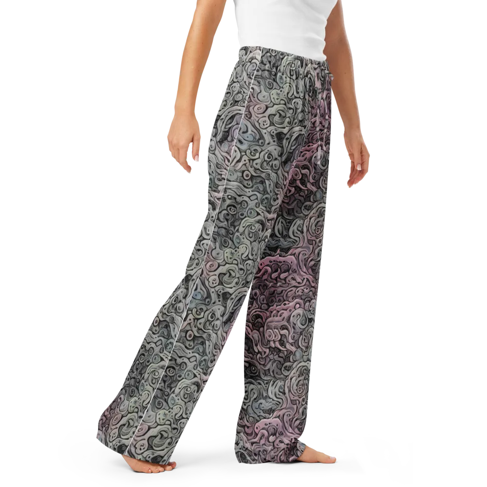 Pastel Vortex on Women's Pajama Pants — Right Front