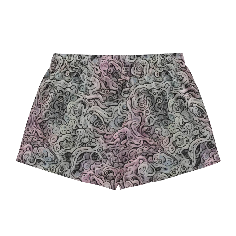 Pastel Vortex on Women's Pajama Shorts — Back
