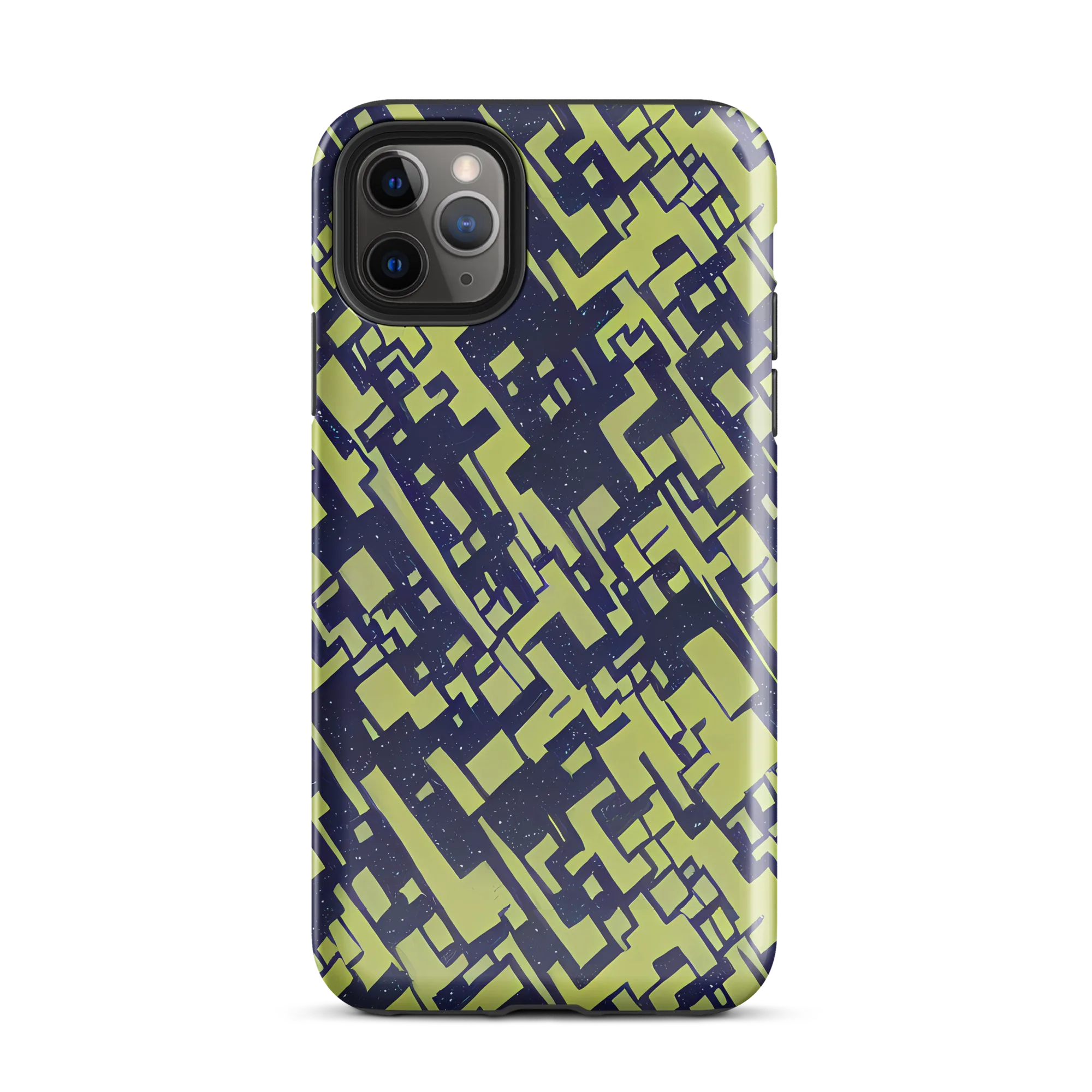 Lime Noir Maze on Tough Case for iPhone® — Front