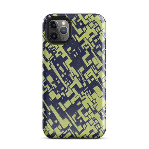 Lime Noir Maze on a Tough Case for iPhone®