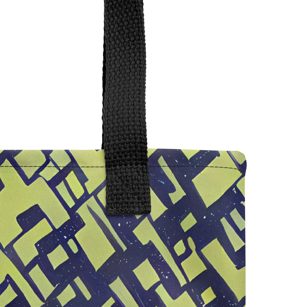 Lime Noir Maze on Tote Bag — Product details