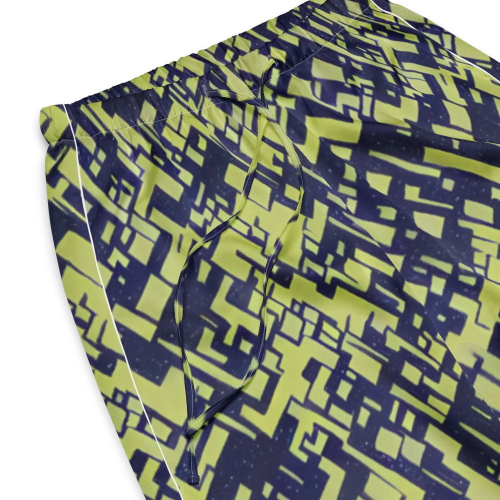 Lime Noir Maze on Women's Pajama Pants — Product details