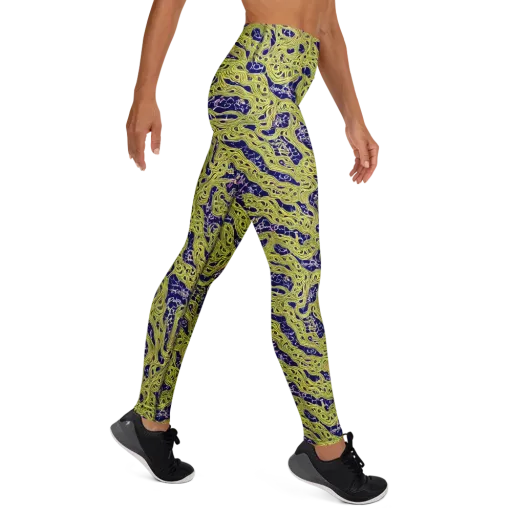 Midnight Marrow on a Yoga Leggings