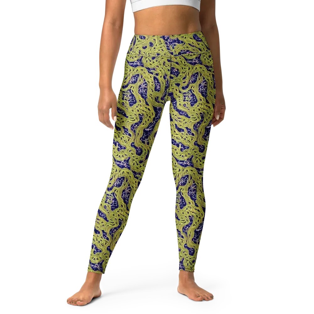 Midnight Marrow on Yoga Leggings — Front