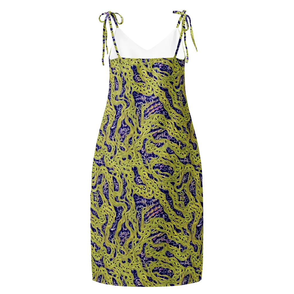 Midnight Marrow on Slip Dress — Back