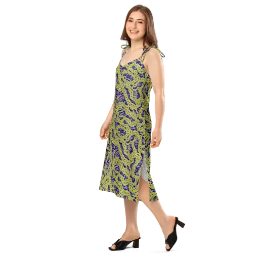 Midnight Marrow on a Slip Dress