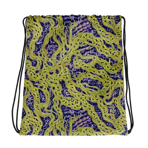 Midnight Marrow on a Drawstring Bag